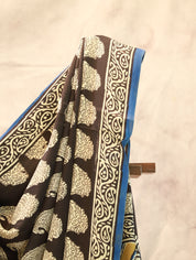 Black HBP Modal Silk Saree - SRBMSS111