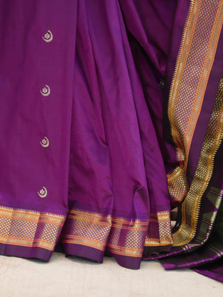 Purple Silk Paithani Saree-SRPSPS151