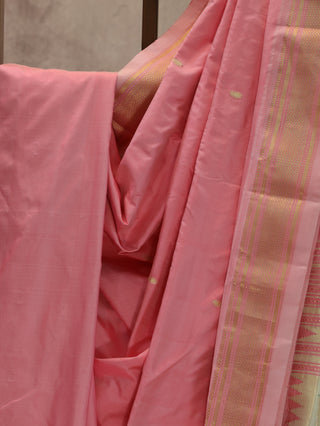 Rose Pink Silk Paithani Saree-SRRPSPS152