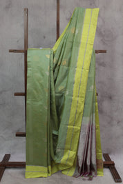 Pista Green Chanderi Silk Saree - SRPGCSS229