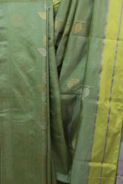 Pista Green Chanderi Silk Saree - SRPGCSS229