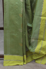 Pista Green Chanderi Silk Saree - SRPGCSS229