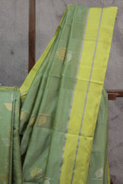Pista Green Chanderi Silk Saree - SRPGCSS229