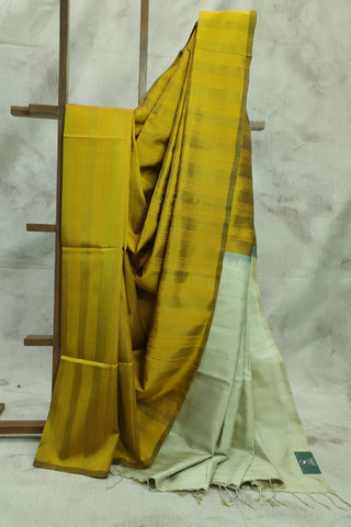 Mustard Yellow Soft Silk Saree - SRMYSSS95