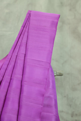 Purple Raw Silk Saree With Soft Silk Pallu - SRPRSS108
