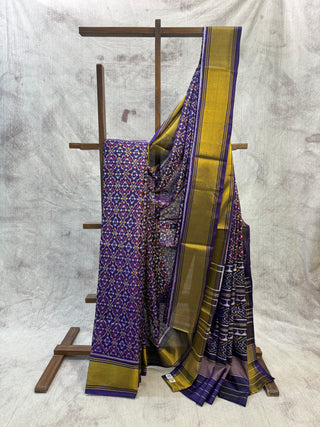 Purple Rajkot Patola Silk Saree-SRPRPSS73