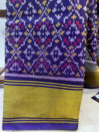 Purple Rajkot Patola Silk Saree-SRPRPSS73
