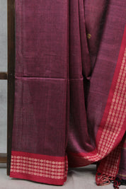 Onion Pink Bengal Cotton Saree - SROPCS115