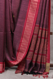 Onion Pink Bengal Cotton Saree - SROPCS115