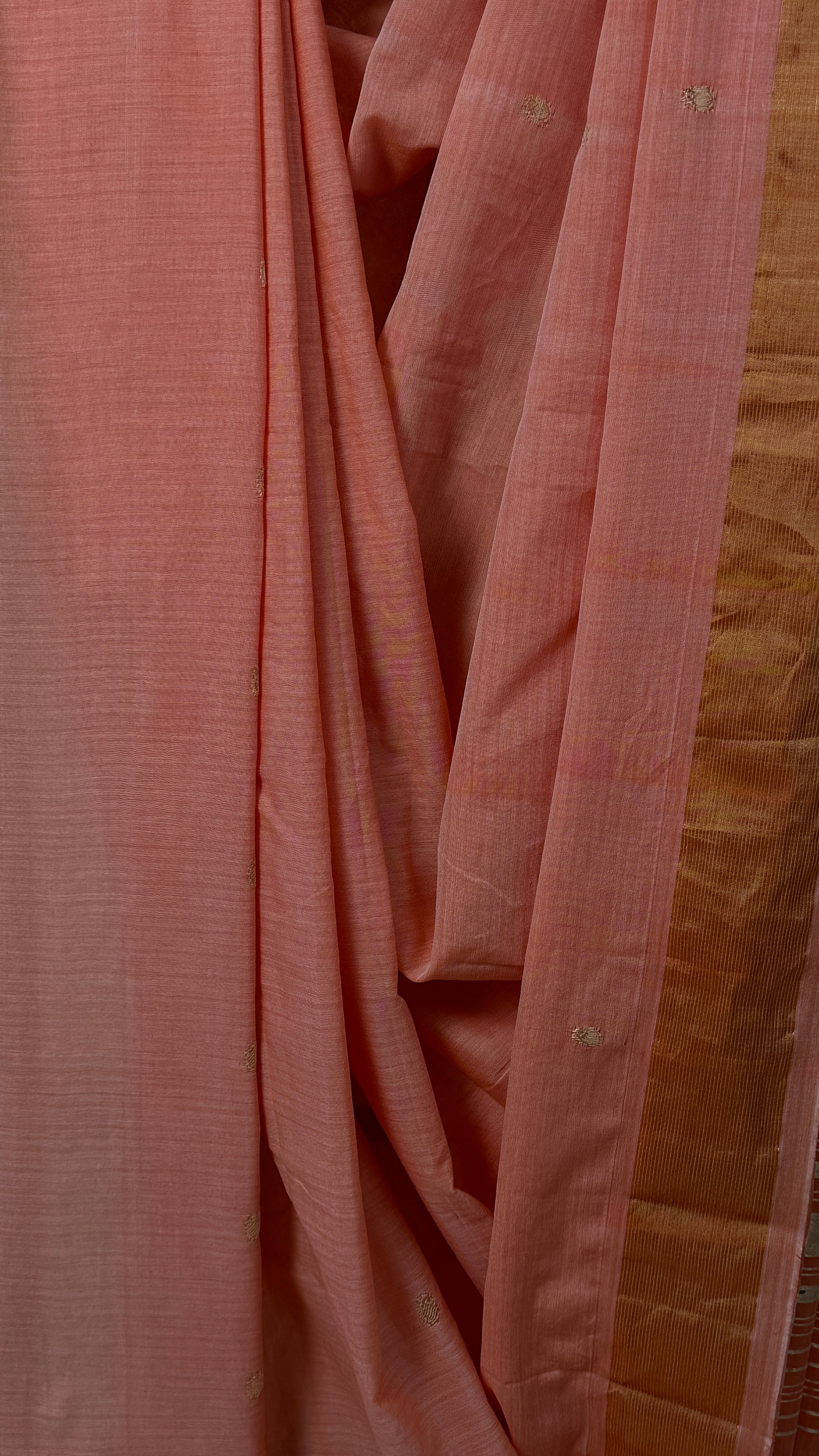 Peach Cotton Paithani Saree - SRPCPS613
