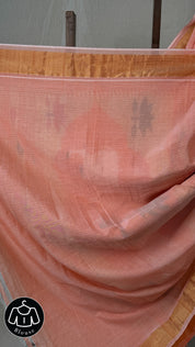 Peach Cotton Paithani Saree - SRPCPS613