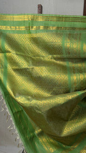 Blue Gadwal Silk Saree - SRBGSS545