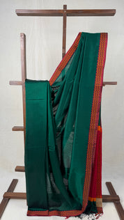 Green Maheshwari Saree - SRGMS775