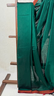 Green Maheshwari Saree - SRGMS775