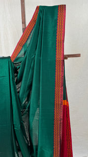 Green Maheshwari Saree - SRGMS775