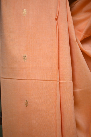 Pastel Orange Cotton Paithani Saree-SRPOCPS80
