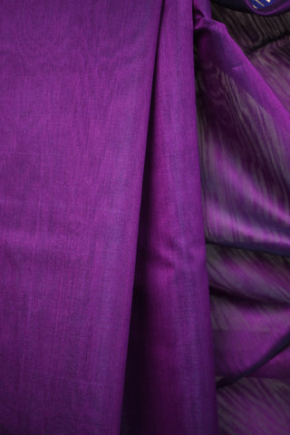 Purple Maheshwari Cotton Silk Saree- SRPMCSS74