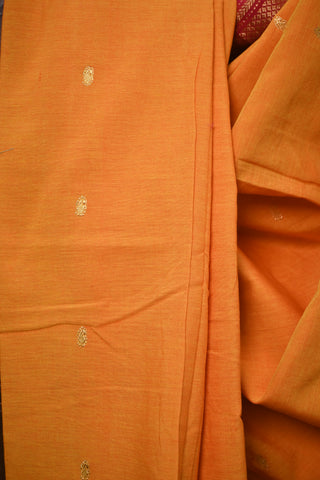 Orange-Yellow Cotton Paithani Saree-SROYCPS79