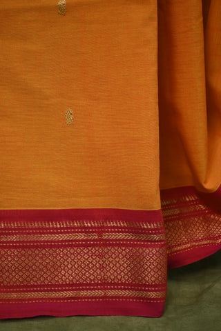 Orange-Yellow Cotton Paithani Saree-SROYCPS79