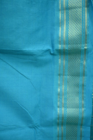 Sky Blue Cotton Paithani Saree-SRSBCPS78