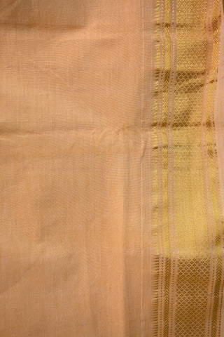 Pastel Peach Cotton Paithani Saree-SRPPCPS69