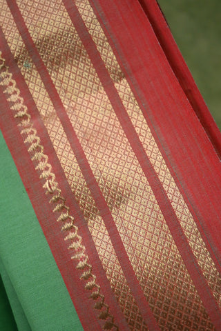 Pista Green Cotton Paithani Saree- SRSPGPS3