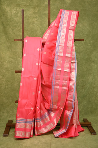 Pink Venkatagiri Silk Saree-SRPVSS12
