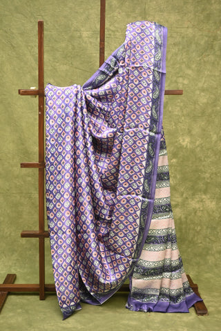 Purple Modal Silk Saree-SRPMSS29