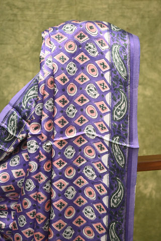 Purple Modal Silk Saree-SRPMSS29