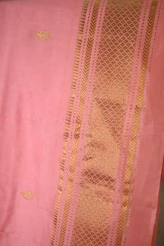 Baby Pink Silk Paithani Saree - SRBPSPS5