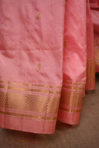 Baby Pink Silk Paithani Saree - SRBPSPS5
