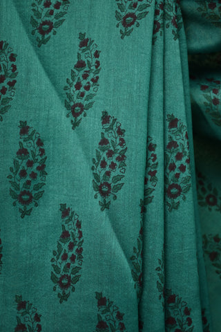 Rama Green HBP Cotton Silk Chanderi Saree-SRRGCSCS149