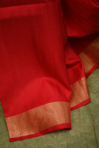 Red Soft Silk Saree - SRRSSS19