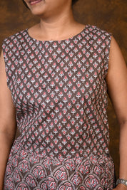 Kashish-Red HBP Cotton 3 Piece Dress Suits (Co-ord Set)