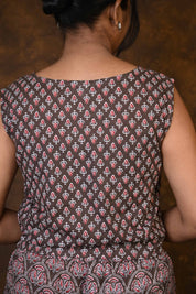 Kashish-Red HBP Cotton 3 Piece Dress Suits (Co-ord Set)