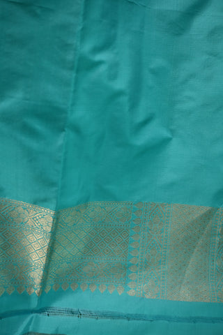 Sky Blue Katan Banarasi Silk Saree - SRSBKBSS78