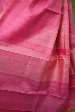 Pink Tussar Silk Saree - SRPTSS135