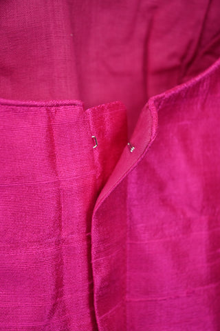 Rani Pink Sleeveless Raw Silk Blouse