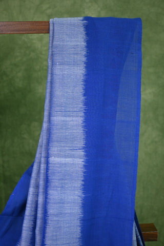 Royal Blue Pochampalli Cotton Ikat Saree-SRRBPCIS13