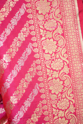 Rani Pink Banarasi Silk Saree - SRRPBSS58