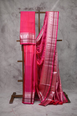 Rani Pink Venkatagiri Silk Saree-SRRPVSS11