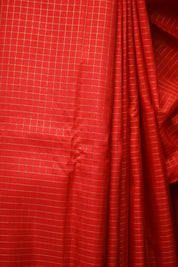 Red-Peacock Green Kanjeevaram Silk Saree