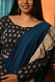 Blue HBP Cotton Full Sleeves Blouse