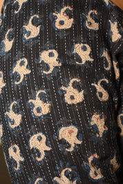 Blue HBP Cotton Full Sleeves Blouse