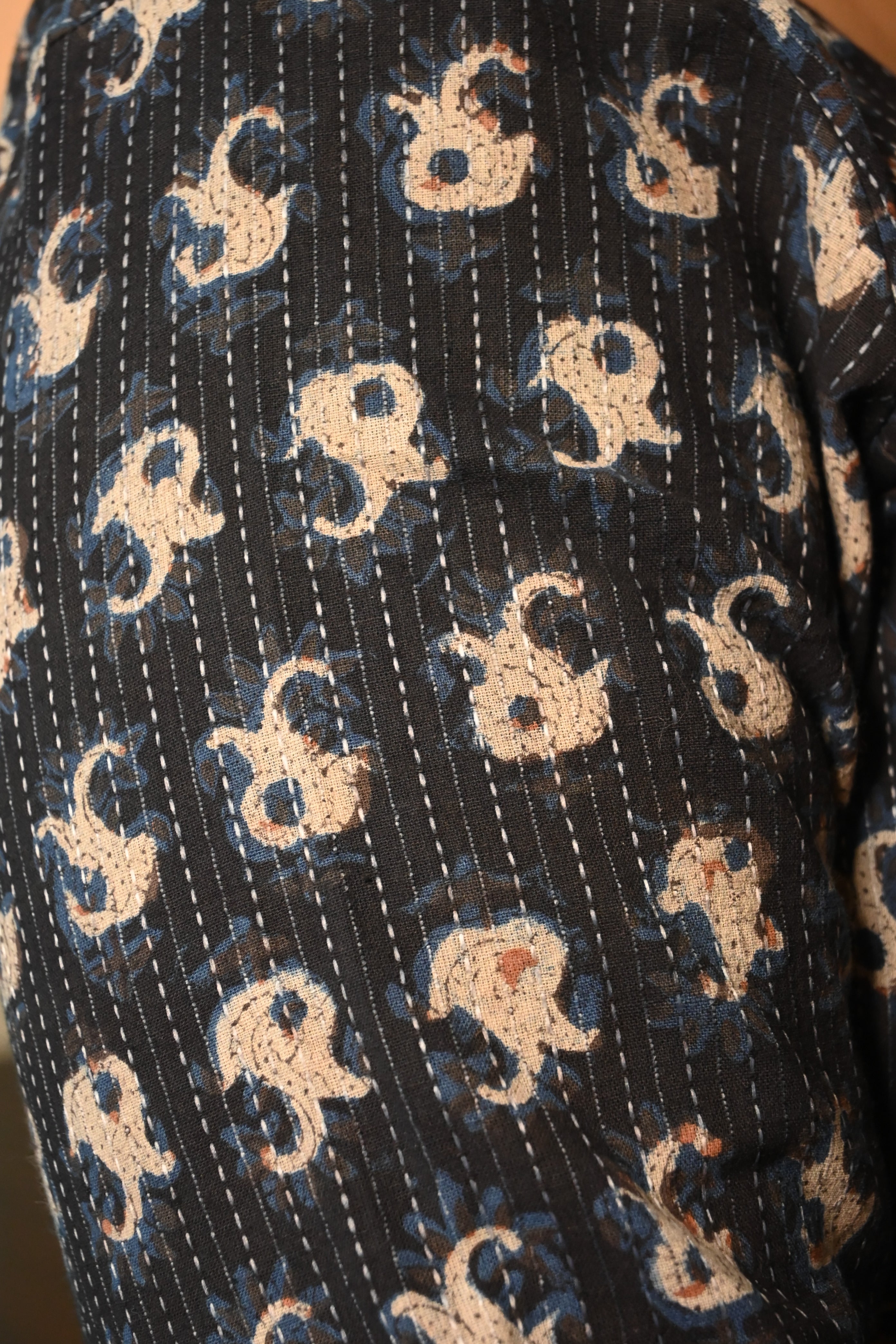 Blue HBP Cotton Full Sleeves Blouse