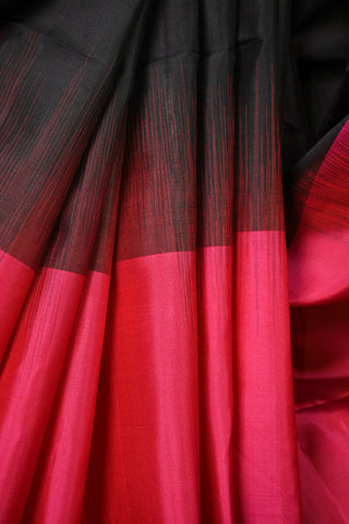 Pink-Black-Beige Soft Silk Saree- SRPBBSSS2