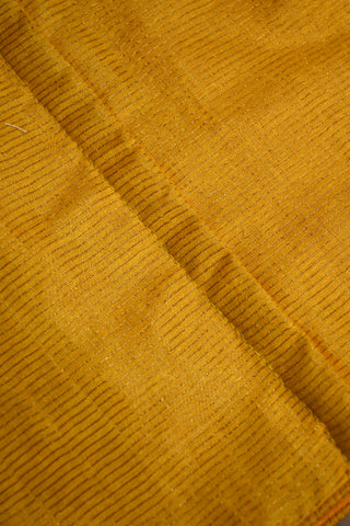 Dark Yellow Chanderi Silk Blouse
