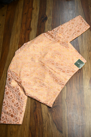 Baby Pink Banarasi Silk Blouse