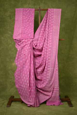 Pink HBP Cotton Saree-SRSTGCS80