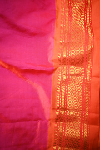 Peach-Pink Silk Paithani Saree - SRPPSPS90